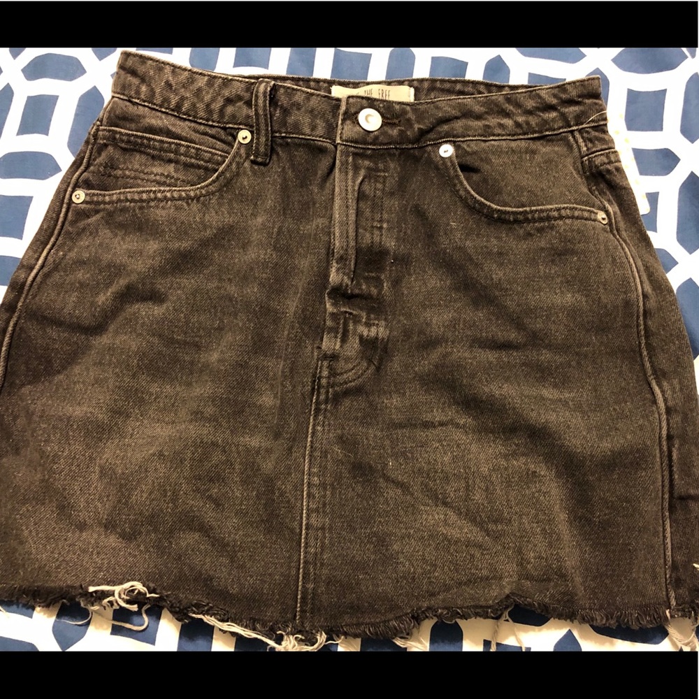 Free People Denim Mini Skirt